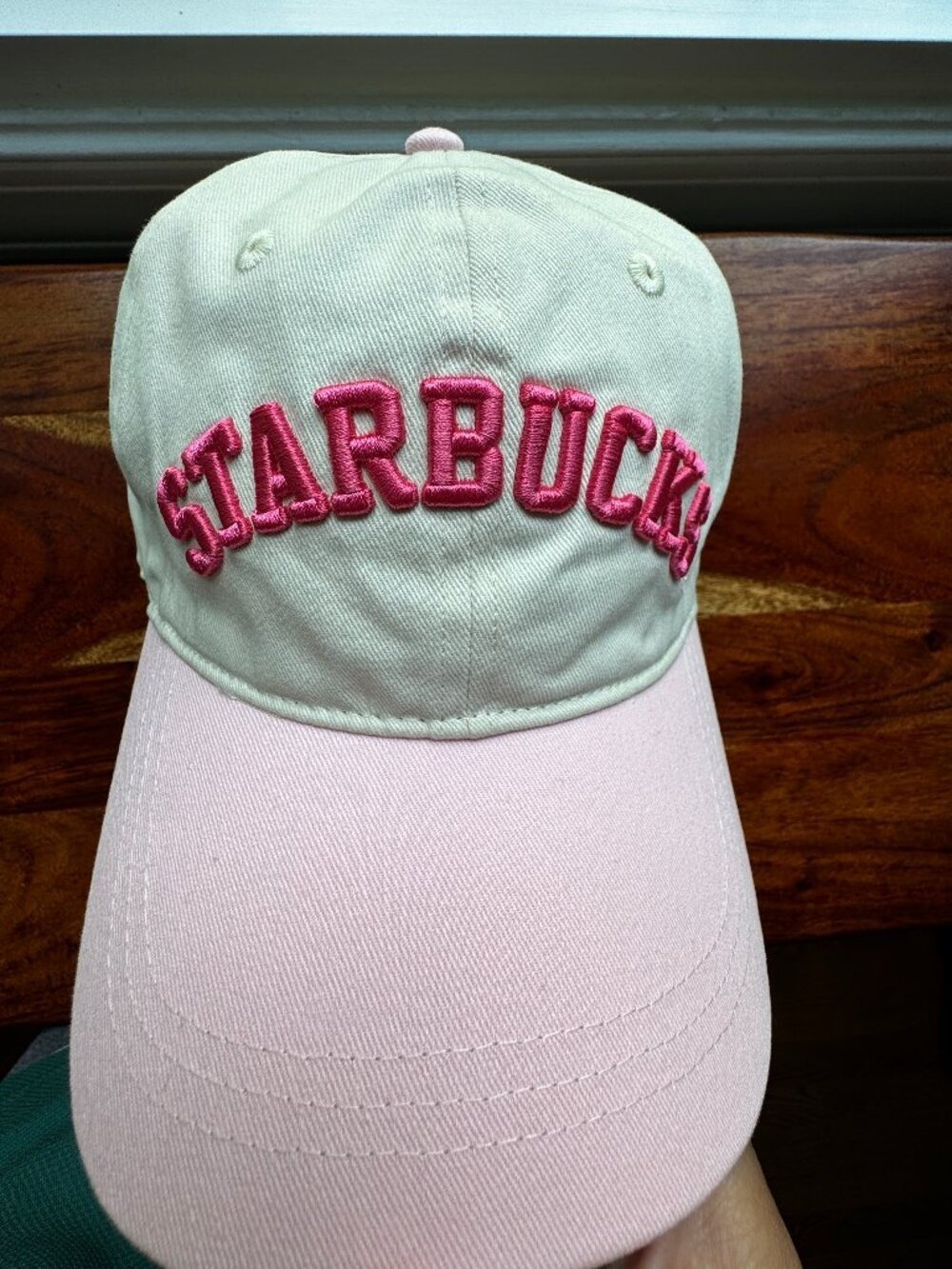 Starbucks Pink Drink 2026 Cream Pink Baseball Cap Dad Hat NWT Adjustable